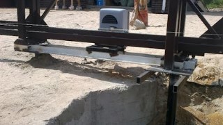 Купить сваи для ворот в Клин. Заказать ворота на сваях под ключ от 21744 руб
